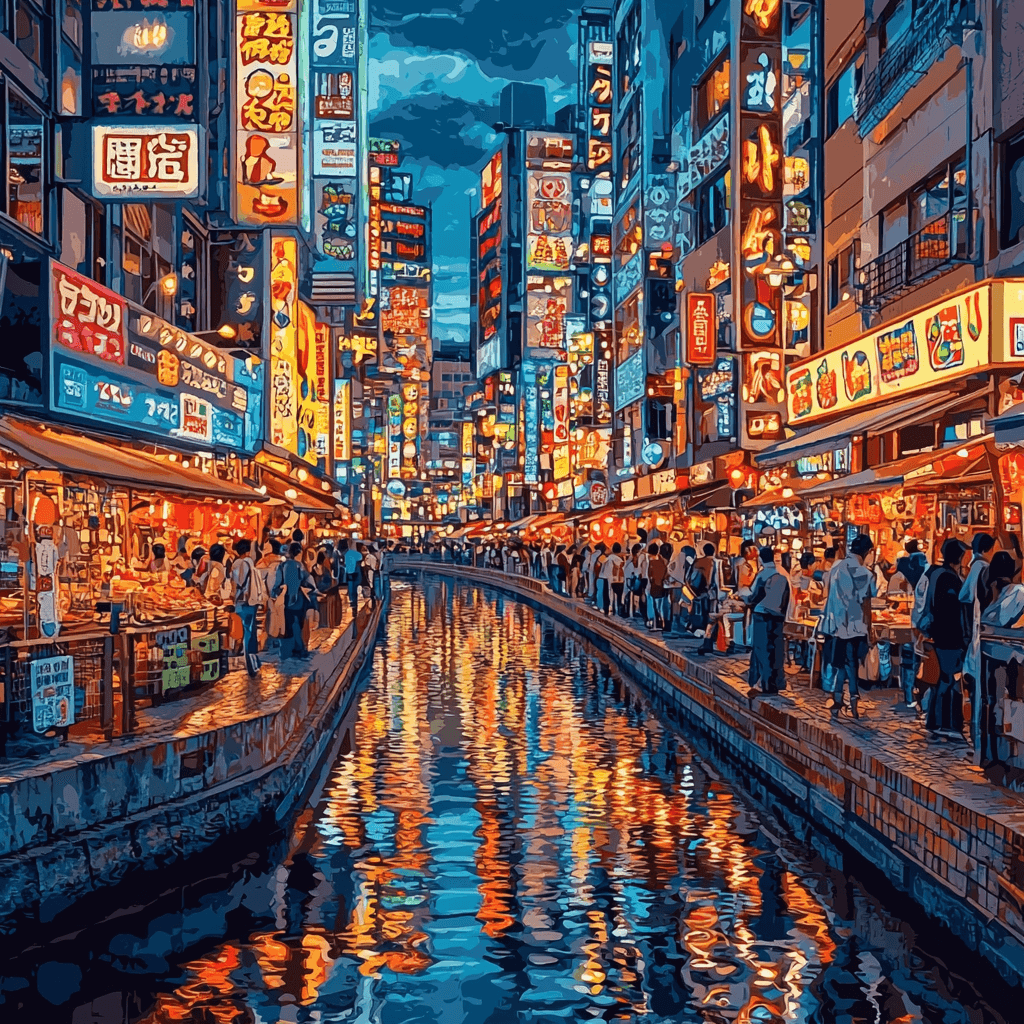 Dotonbori - Osaka Painting Number Kit