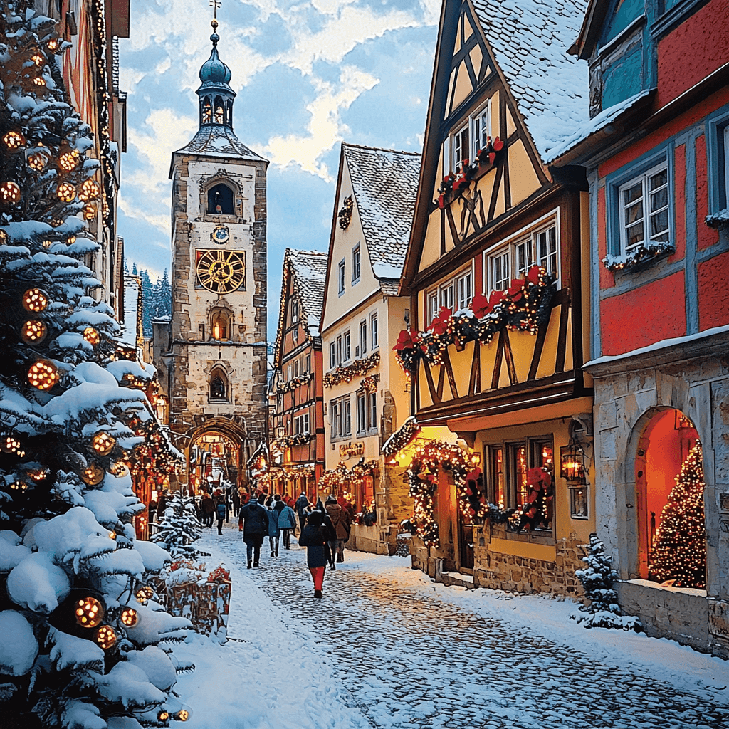 Rothenburg Ob Der Tauber Numbered Painting Kits