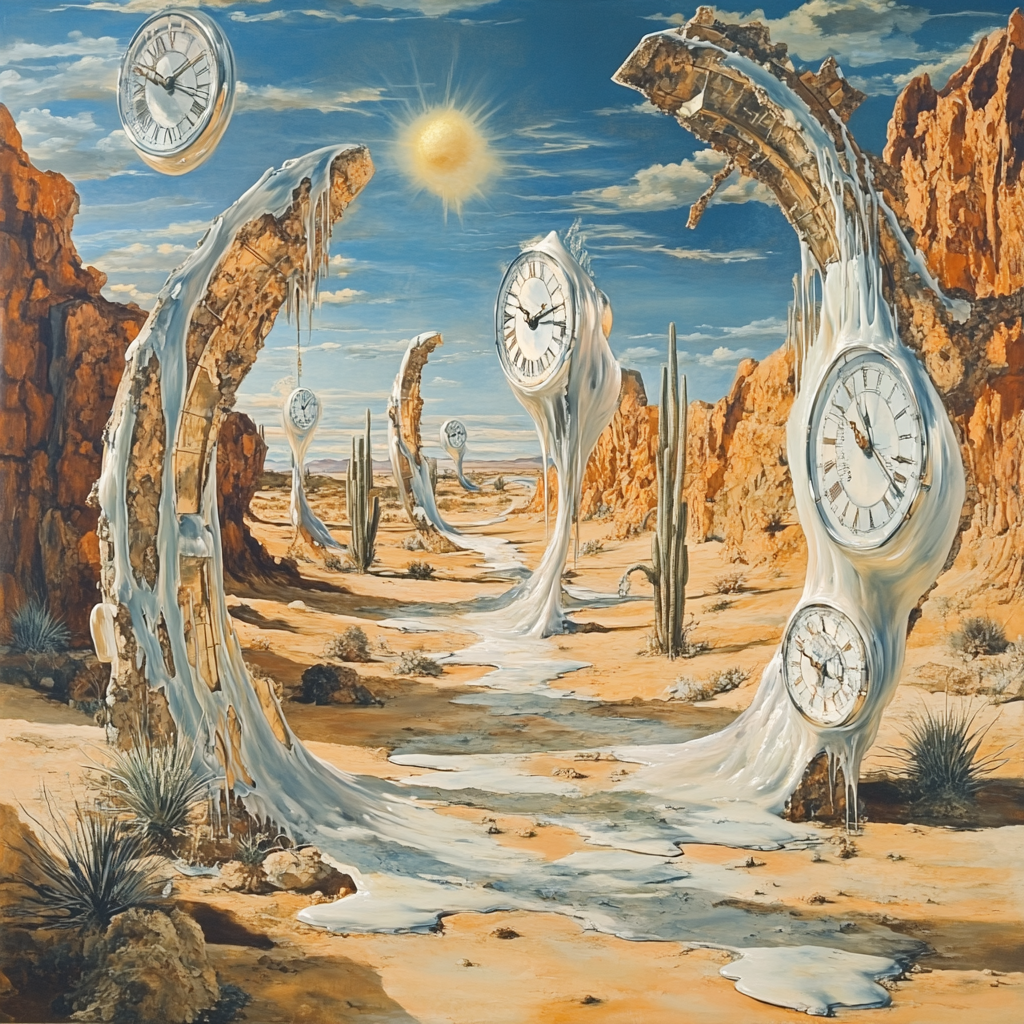Salvador Dali Inspired Dreamscape Desert painting number kit