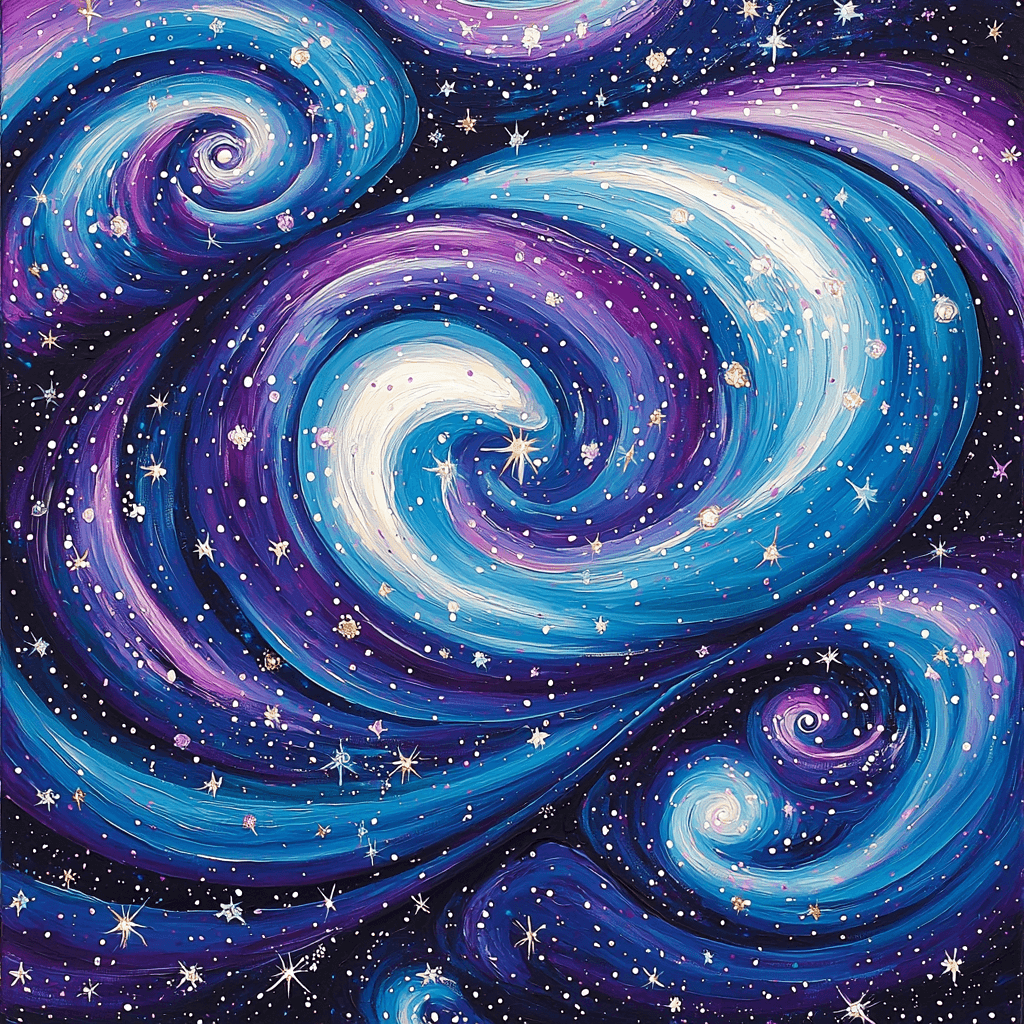 Yayoi Kusama Inspired Cosmic Patterns Painting Number Kit