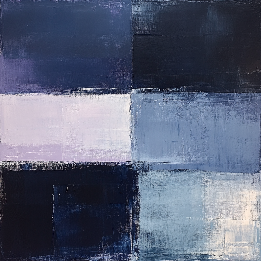 Mark Rothko Inspired Cosmic Silence Number painting