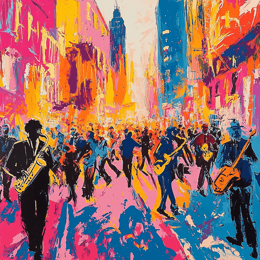 Jean-Michel Basquiat Inspired Street Jazz Festival Paint By Numbers