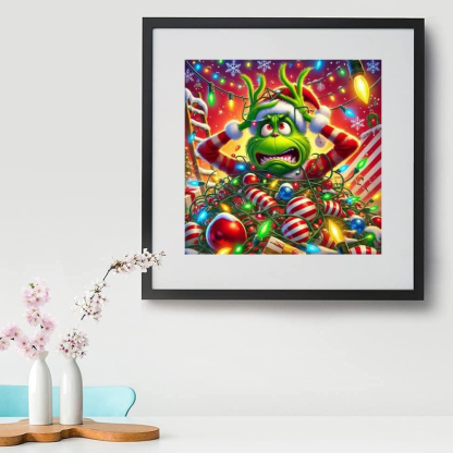 Winter Christmas Paint by Numbers DIY Canvas Kit