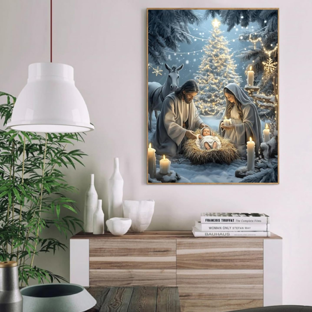 Christmas Paint by Numbers Canvas Kit Winter and Holiday Designs