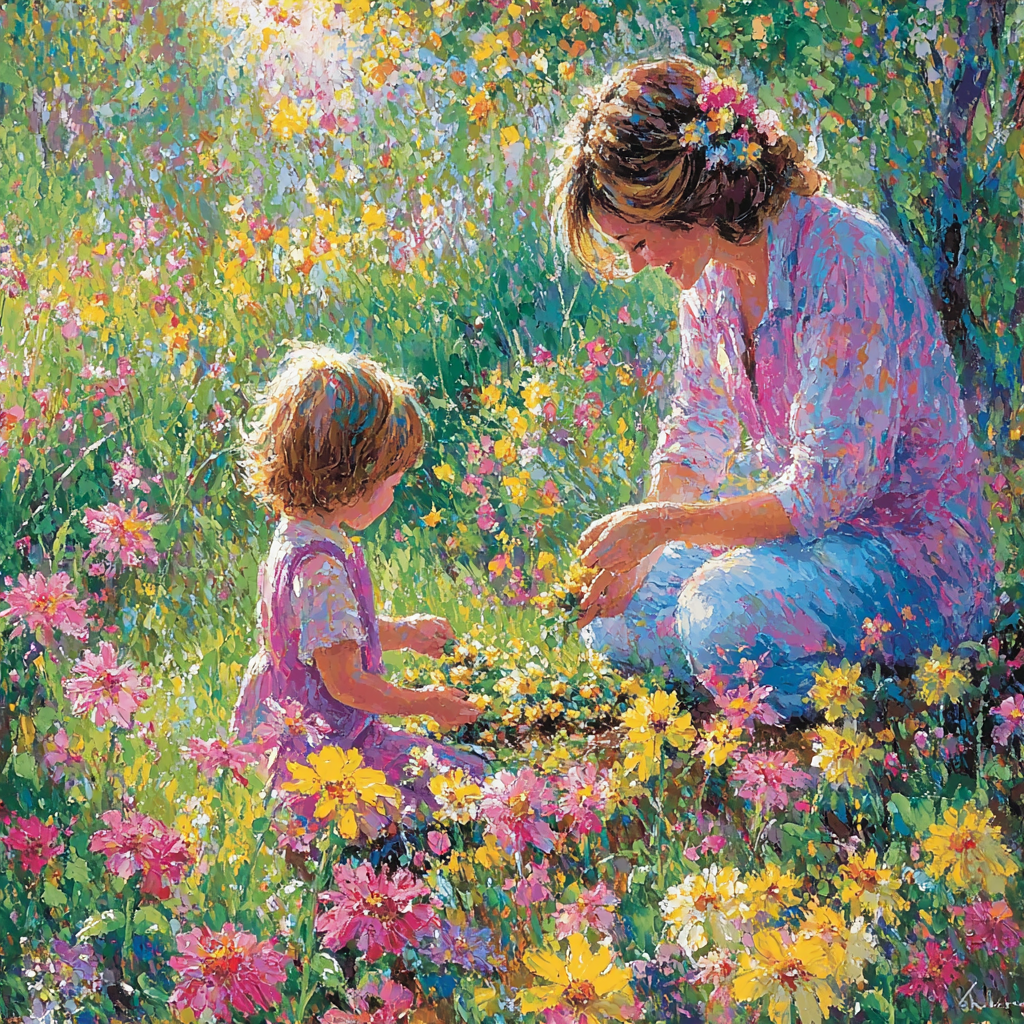 Mommy’s Garden Of Love Number Painting