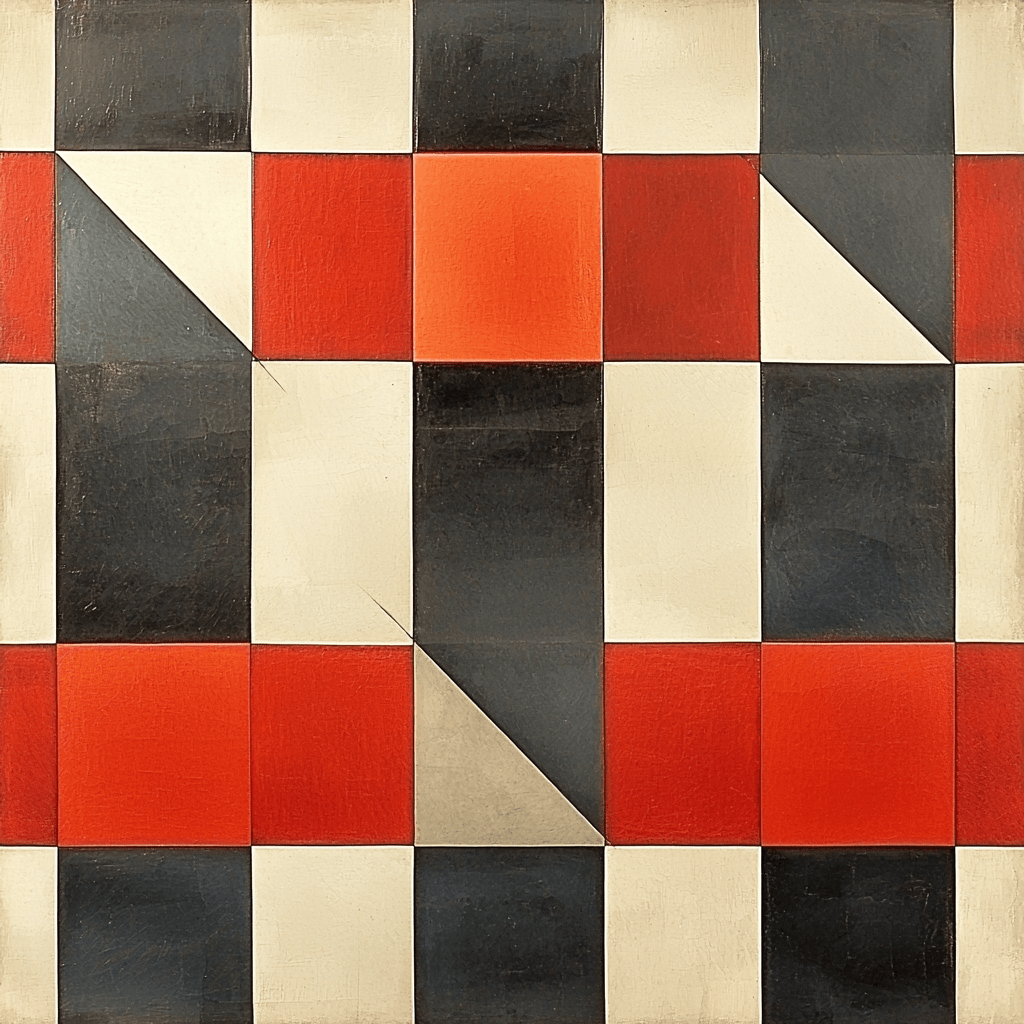 Kazimir Malevich Inspired Balance Of Forms Numbered Painting Kits