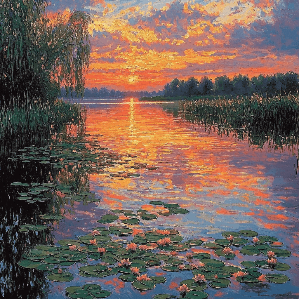 Monet Inspired Dreamy Reflections DIY Paint By Numbers