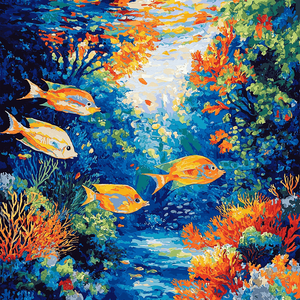 Paul Signac Inspired Ocean's Melody Painting Number Kit