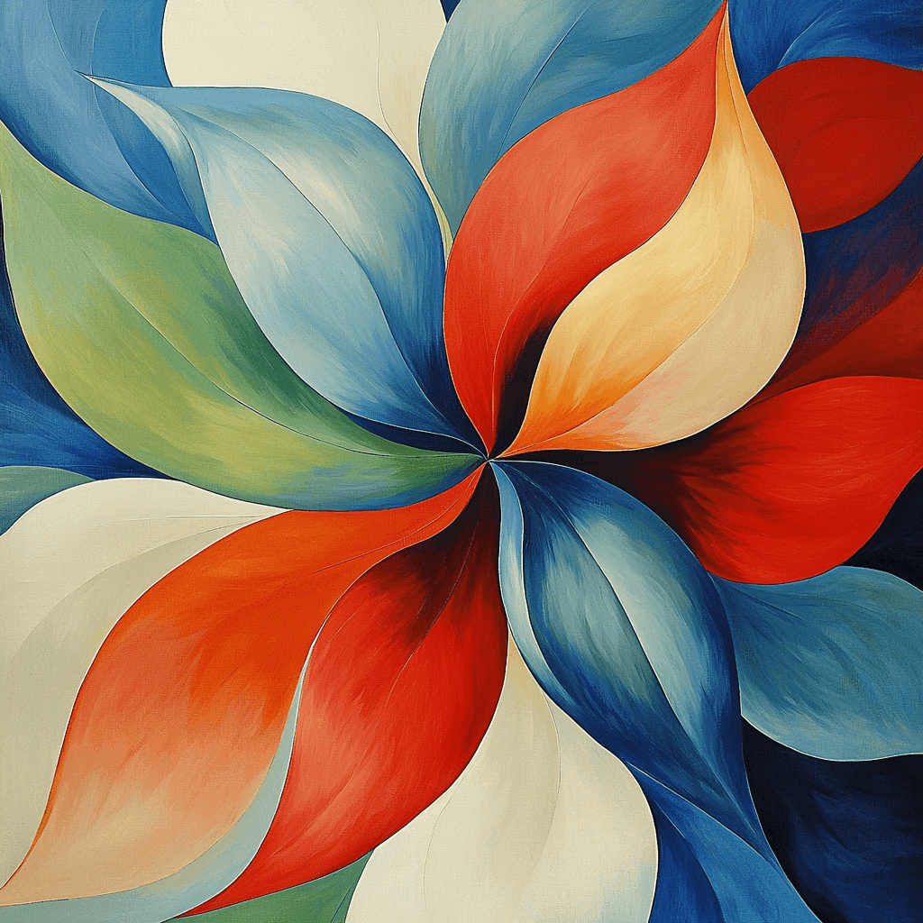 Georgia O'Keeffe Inspired Abstract Wilderness Painting Number Kit