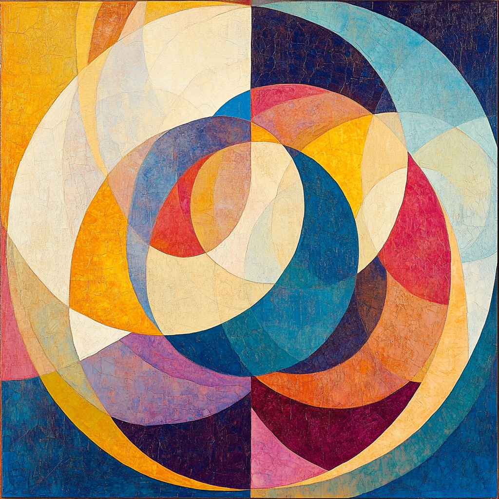 Kandinsky Inspired Aurora Orchestra DIY paint by numbers