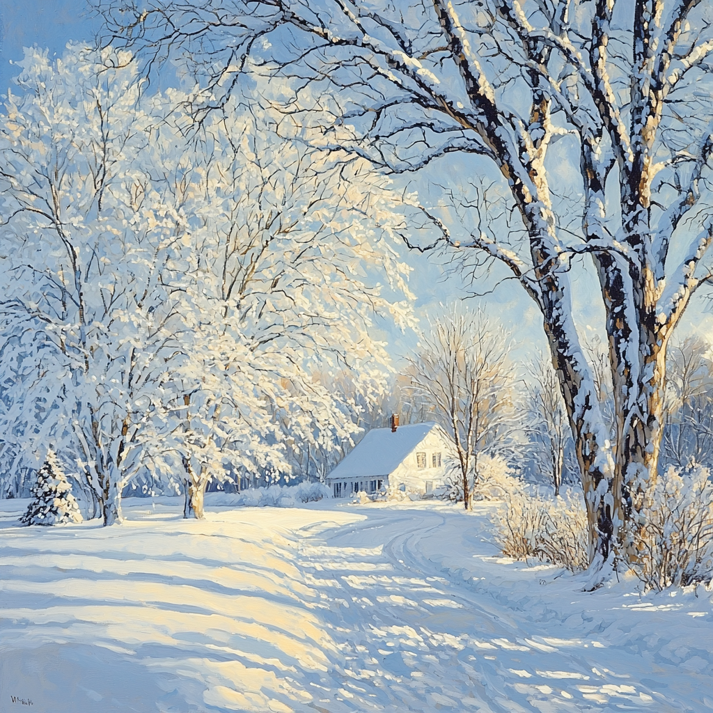 Andrew Wyeth Inspired Frosted Enchantment Painting By Numbers Kit