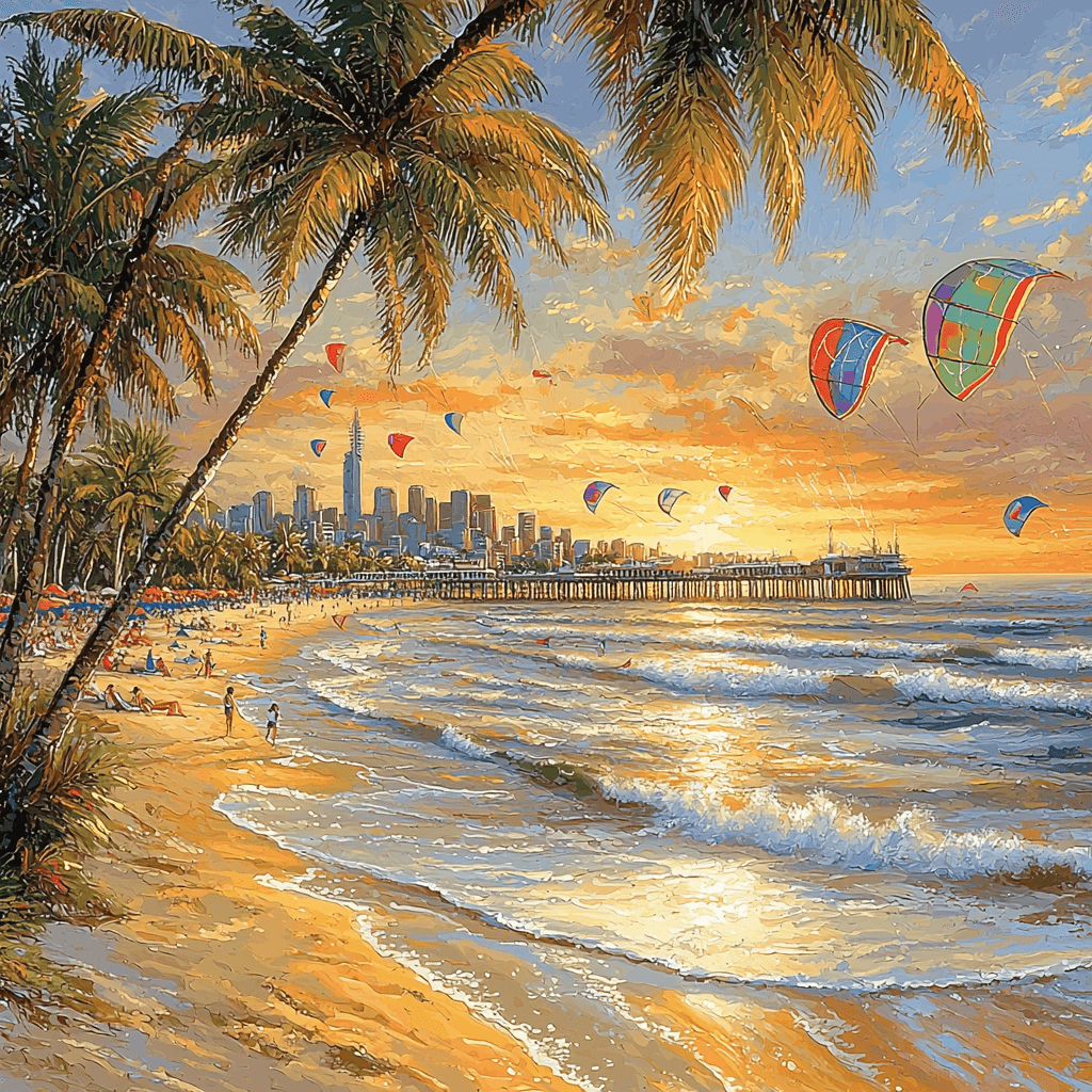 St. Kilda Beach - Melbourne Paint By Number