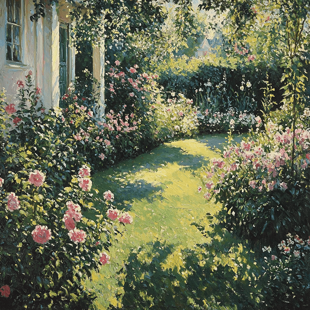 Claude Monet Inspired Victorian Garden Harmony Painting Number Kit