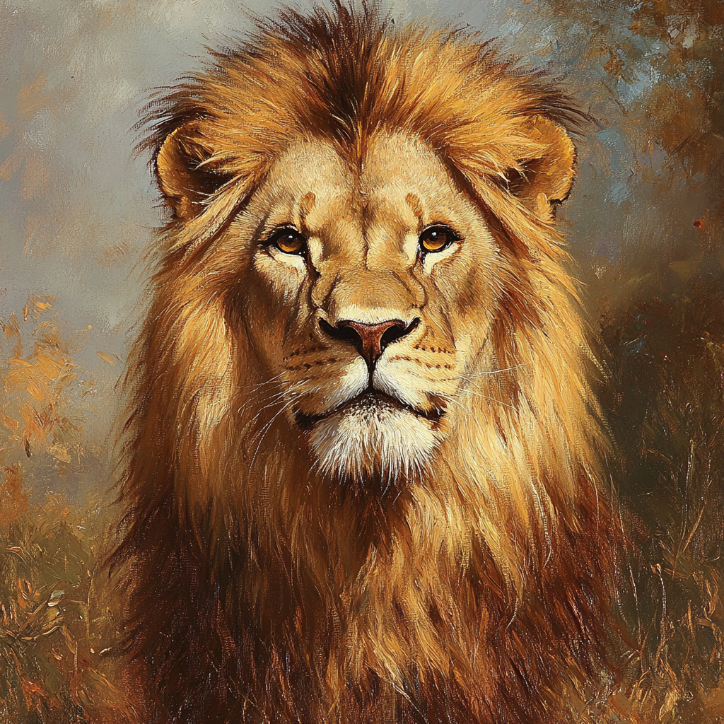 Edwin Landseer Inspired Majestic Lion Portrait Paint by numbers kits