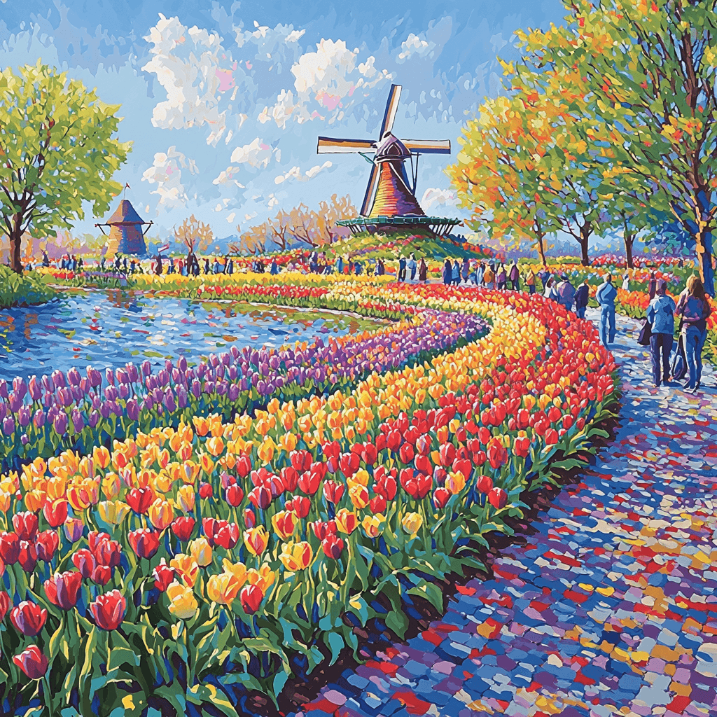 Keukenhof Gardens Paint By Number