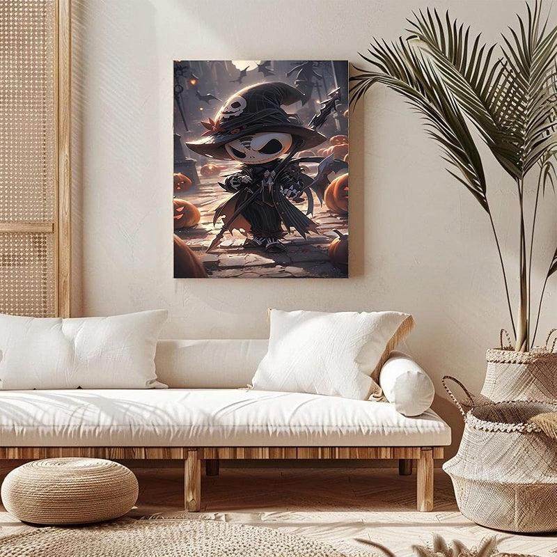 Halloween Paint By Numbers Kit On Canvas Pumpkin Decor