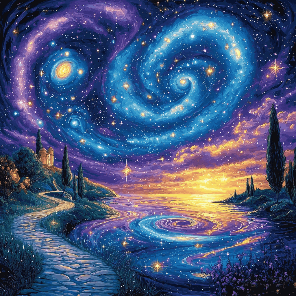 Salvador Dalí Inspired Celestial Wonder Numbered Painting Kits