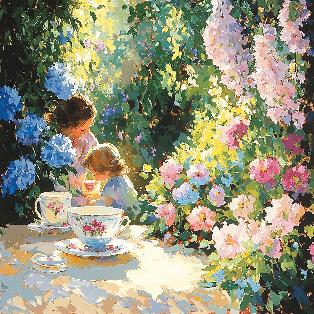 Afternoon Tea With Mom Paint By Numbers