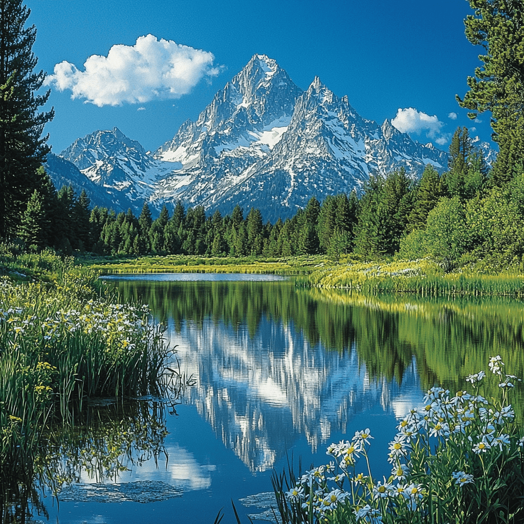 Grand Teton National Park - Wyoming Paint By Number