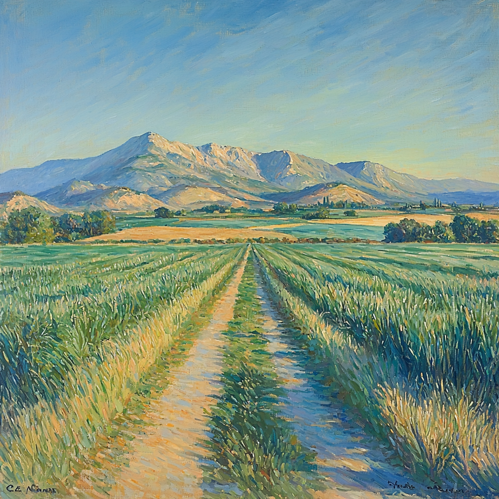 Paul Cézanne Inspired Meditative Meadows Paint By Color