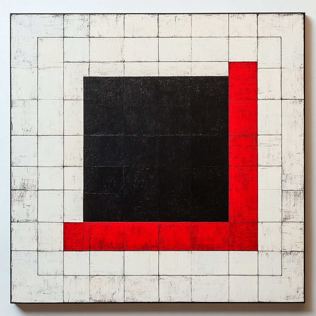 Kazimir Malevich Inspired Cosmic Square Paint by numbers kits