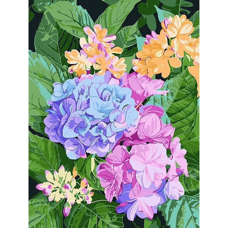 Paint By Number Kit For Adults And Beginners Cat Flowers