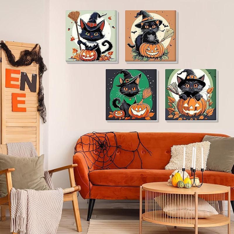 Halloween Paint By Numbers Kit For Adults And Beginners