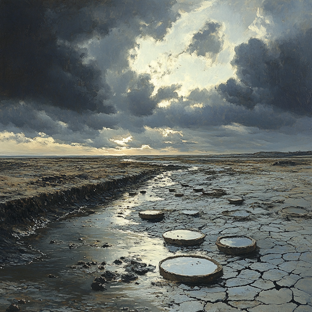 Francisco Goya Inspired Ashen Plain Under Gathering Clouds Painting by numbers kit