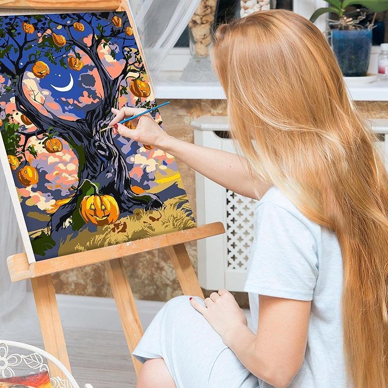 Halloween Paint By Numbers Kit For Adults And Beginners