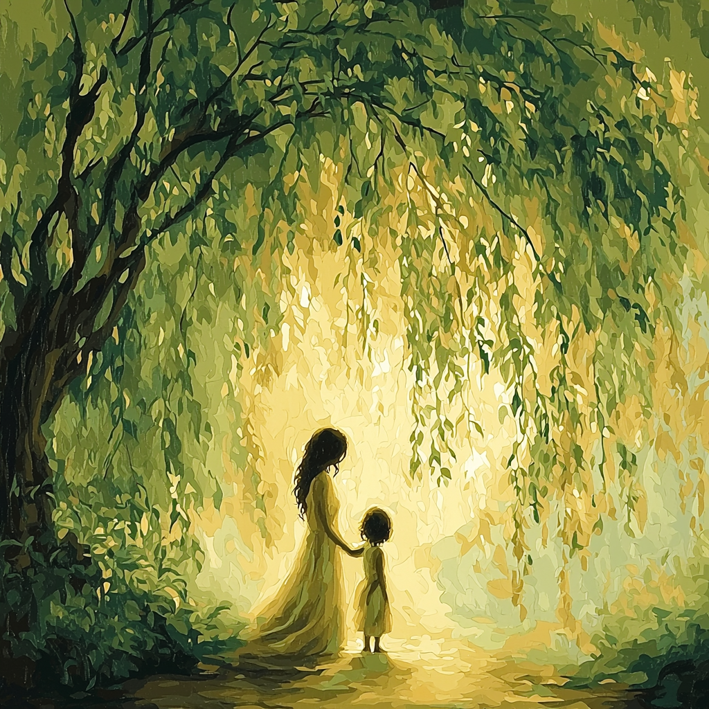Under The Willow's Embrace Paint By Numbers Kits