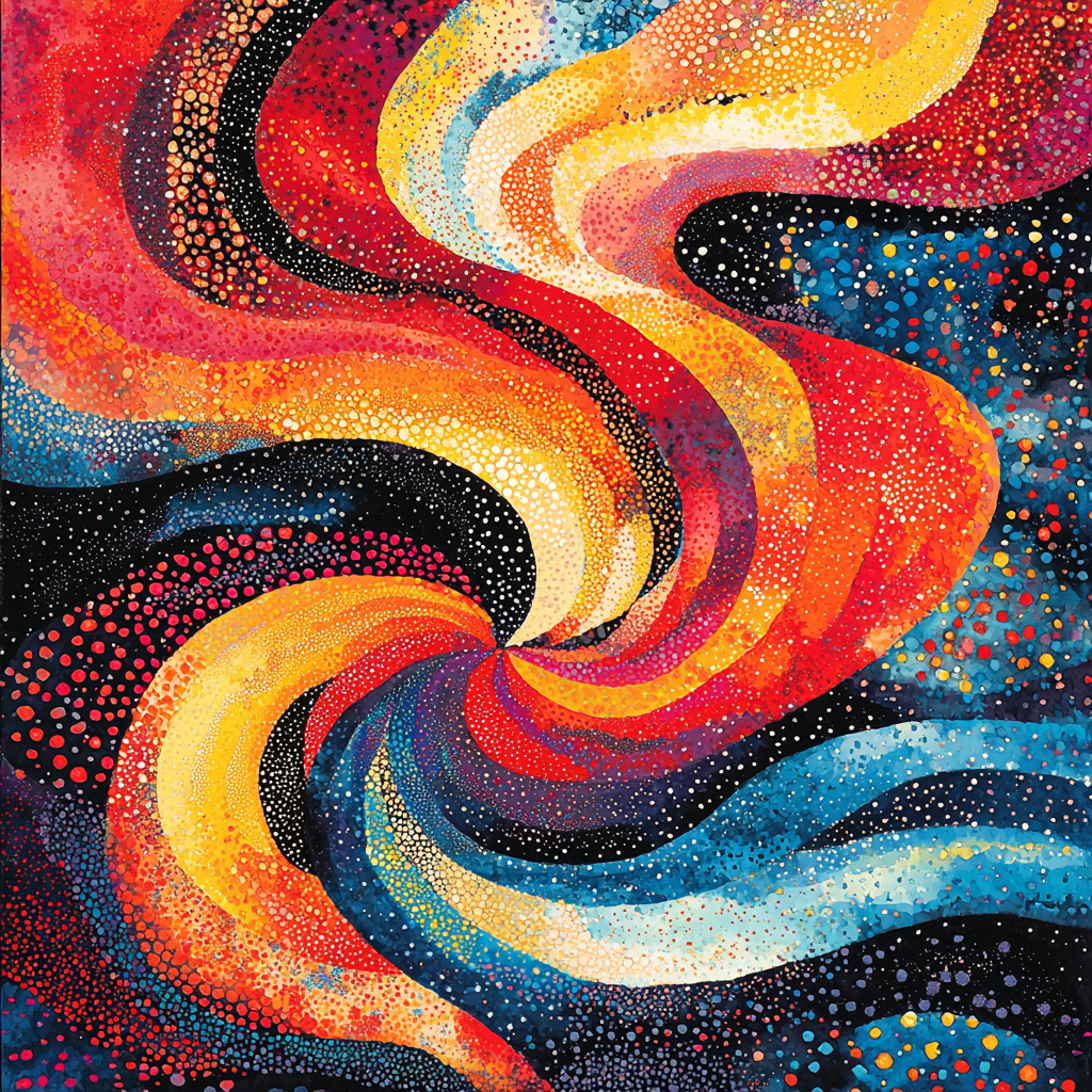 Yayoi Kusama Inspired Eternal Cosmic Dance DIY Paint By Numbers