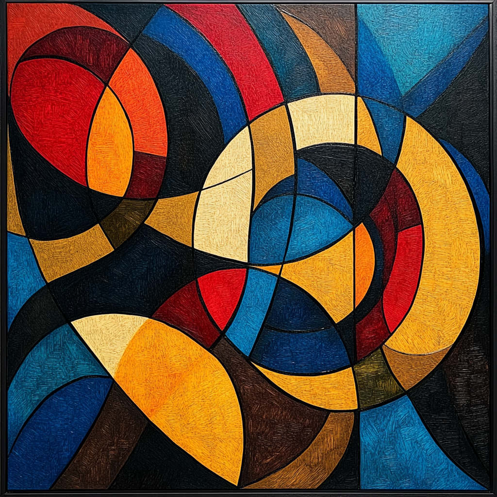 Kandinsky Inspired Symphony Of Colors Number painting