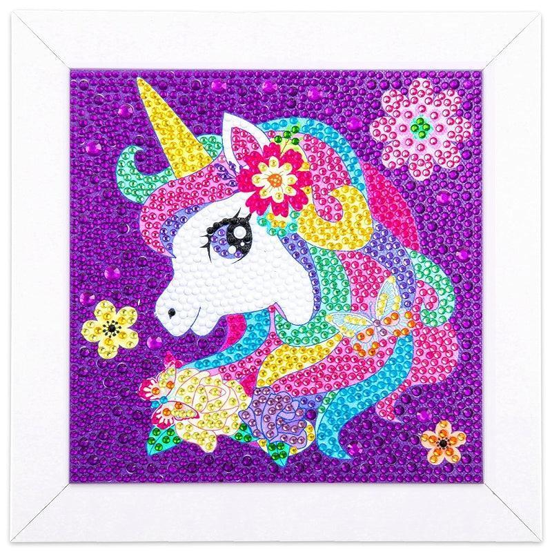 Diamond Art Kit With Wooden Frame For Crafting