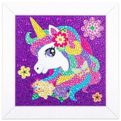 Diamond Art Kit With Wooden Frame For Crafting