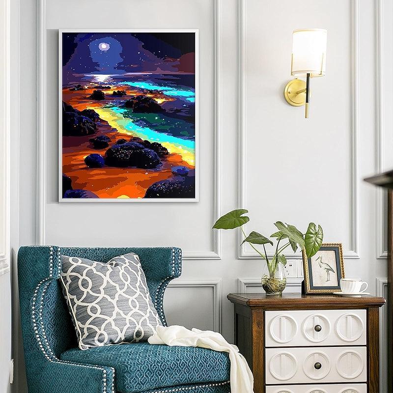 Paint By Numbers Kit Black Cat Canvas Art