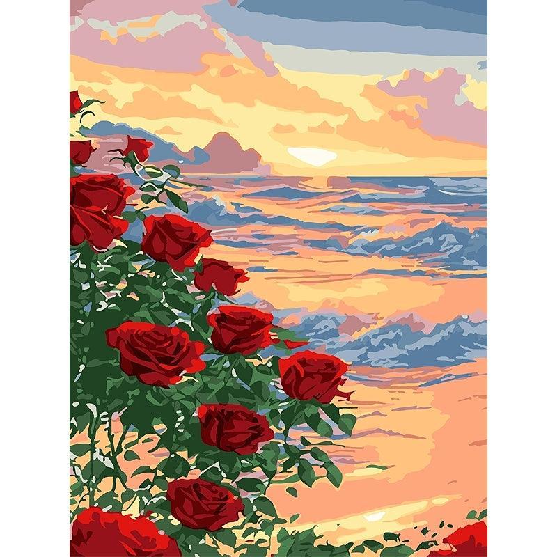 Paint By Number Kit For Adults And Beginners Cat Flowers