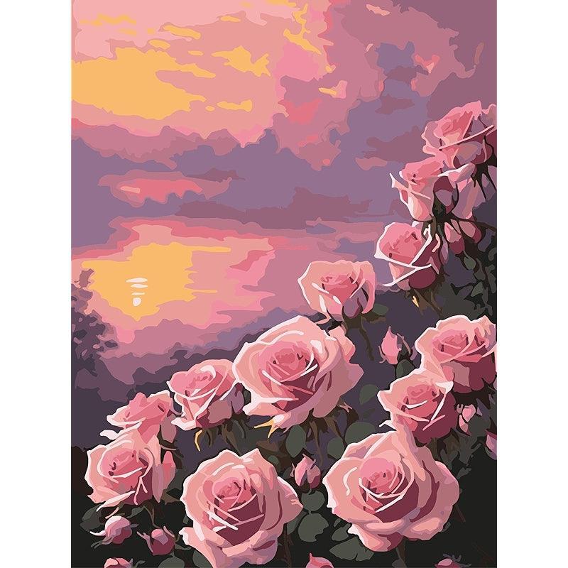 Paint By Number Kit For Adults And Beginners Cat Flowers