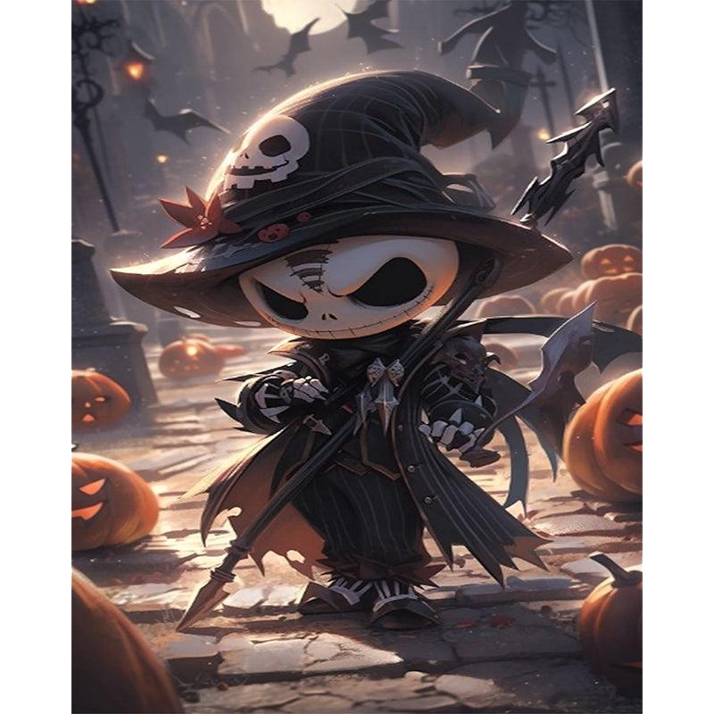 Halloween Paint By Numbers Kit On Canvas Pumpkin Decor