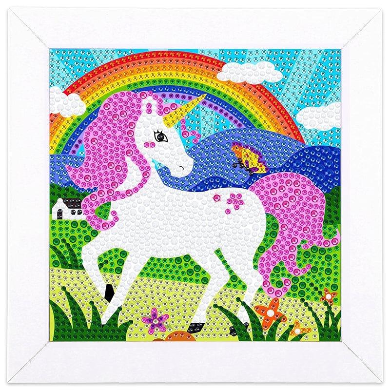 Diamond Art Kit With Wooden Frame For Crafting