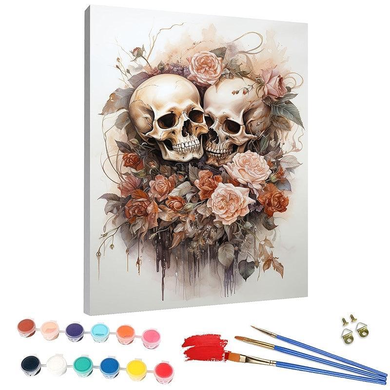 Paint By Numbers Kit Skeleton Complete Set For Home Decor