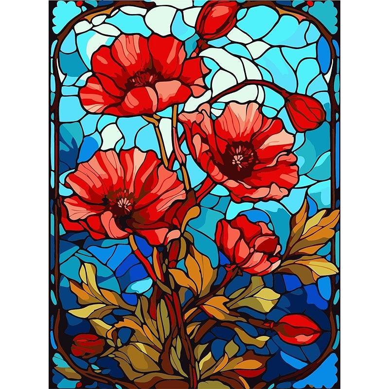 Paint By Number Kit For Adults And Beginners Cat Flowers