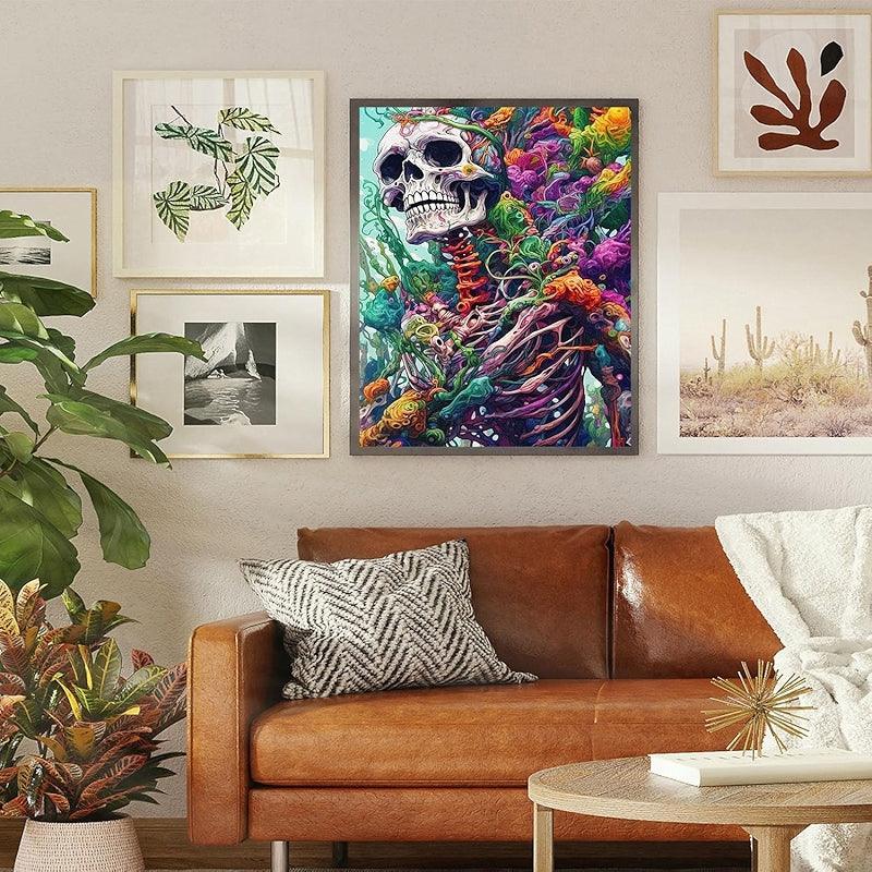 Skull Paint By Numbers For Adults DIY Oil Painting On Canvas