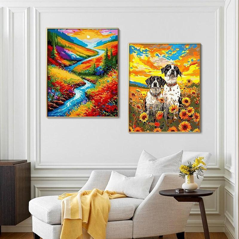 Paint By Numbers Kit Black Cat Canvas Art