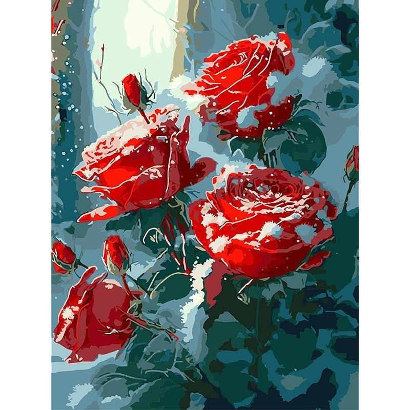 Paint By Number Kit For Adults And Beginners Cat Flowers