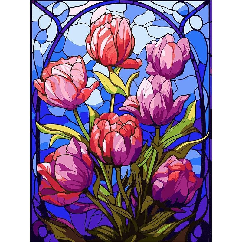 Paint By Number Kit For Adults And Beginners Cat Flowers