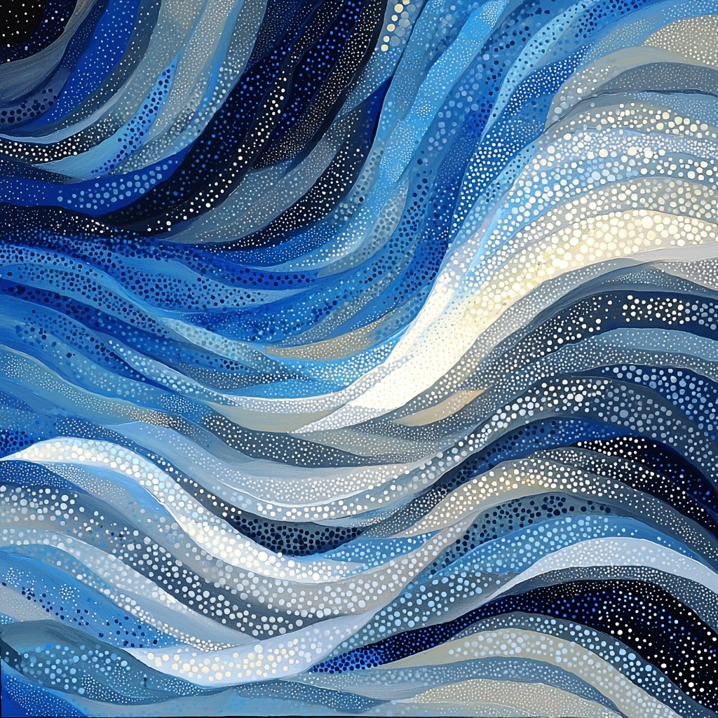 Georges Seurat Inspired Abstract Winds Painting By Numbers Kit