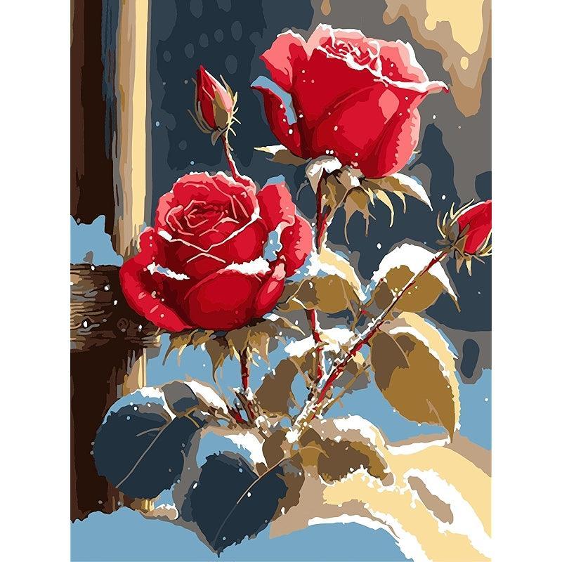 Paint By Number Kit For Adults And Beginners Cat Flowers