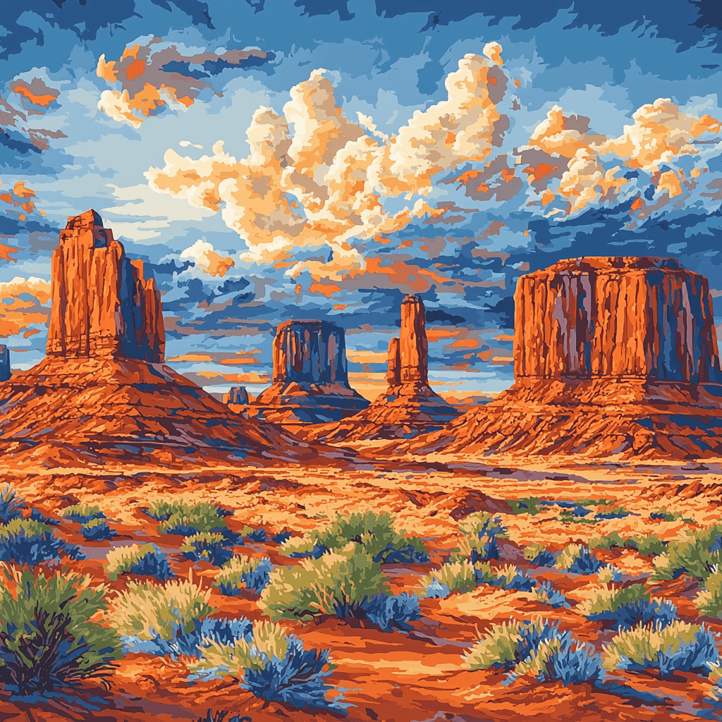 Monument Valley - USA Paint By Number