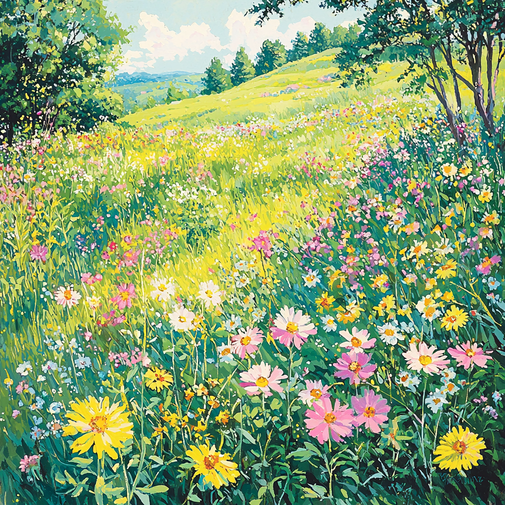 Utagawa Hiroshige Inspired Echoes Of Tranquil Meadows Painting Number Kit