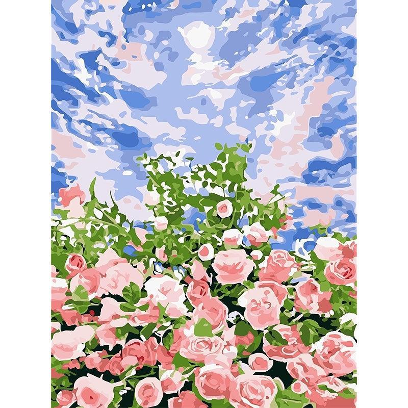 Paint By Number Kit For Adults And Beginners Cat Flowers